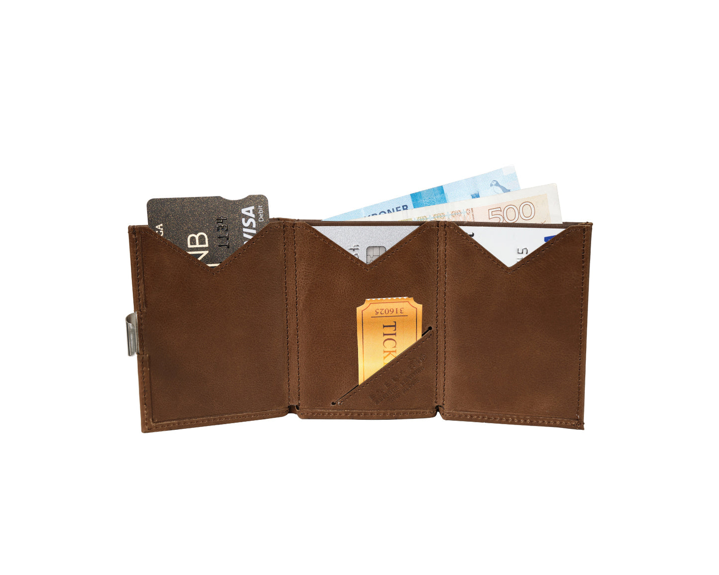 EXENTRI Wallet Hazelnut Brown