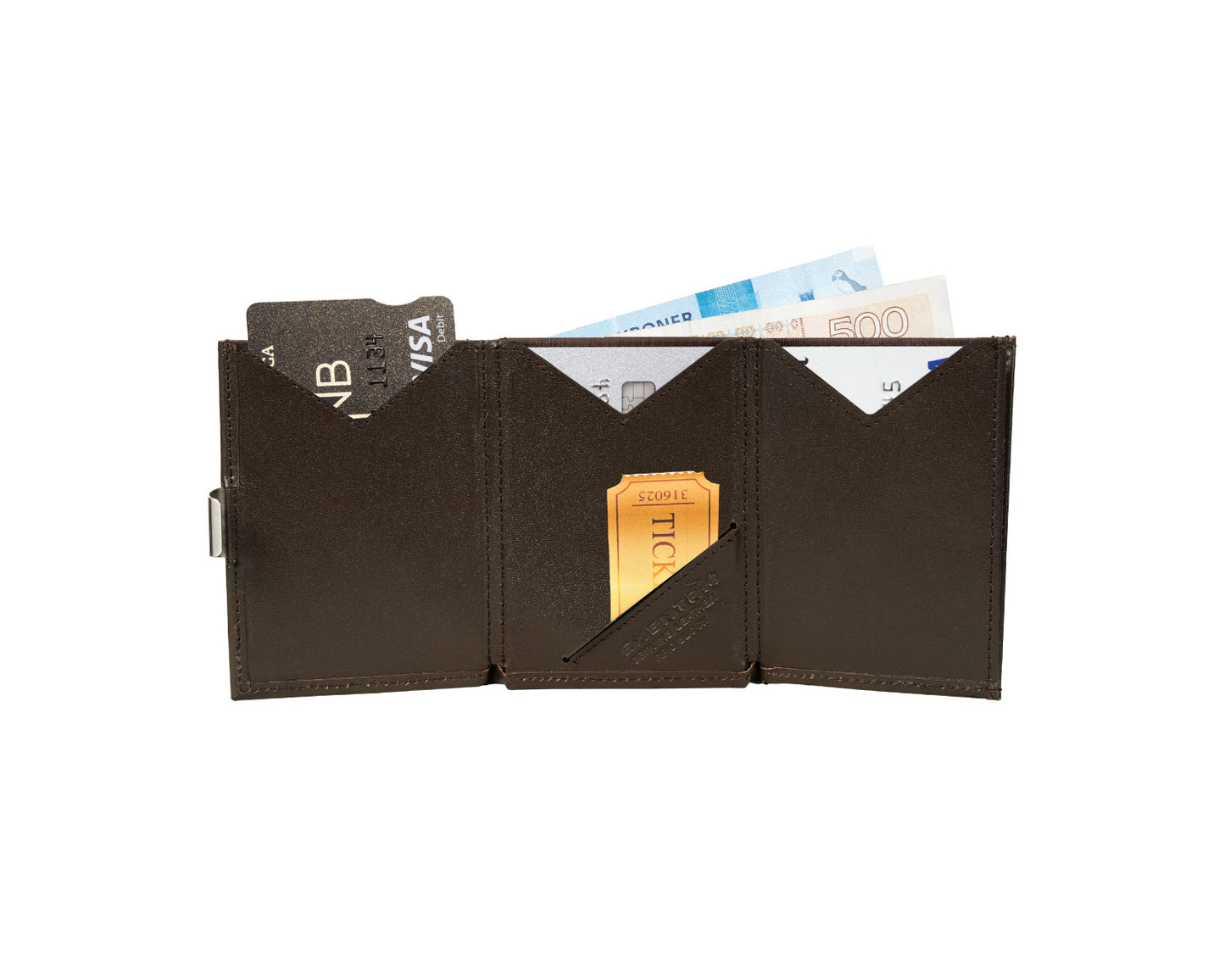 EXENTRI Wallet Brown