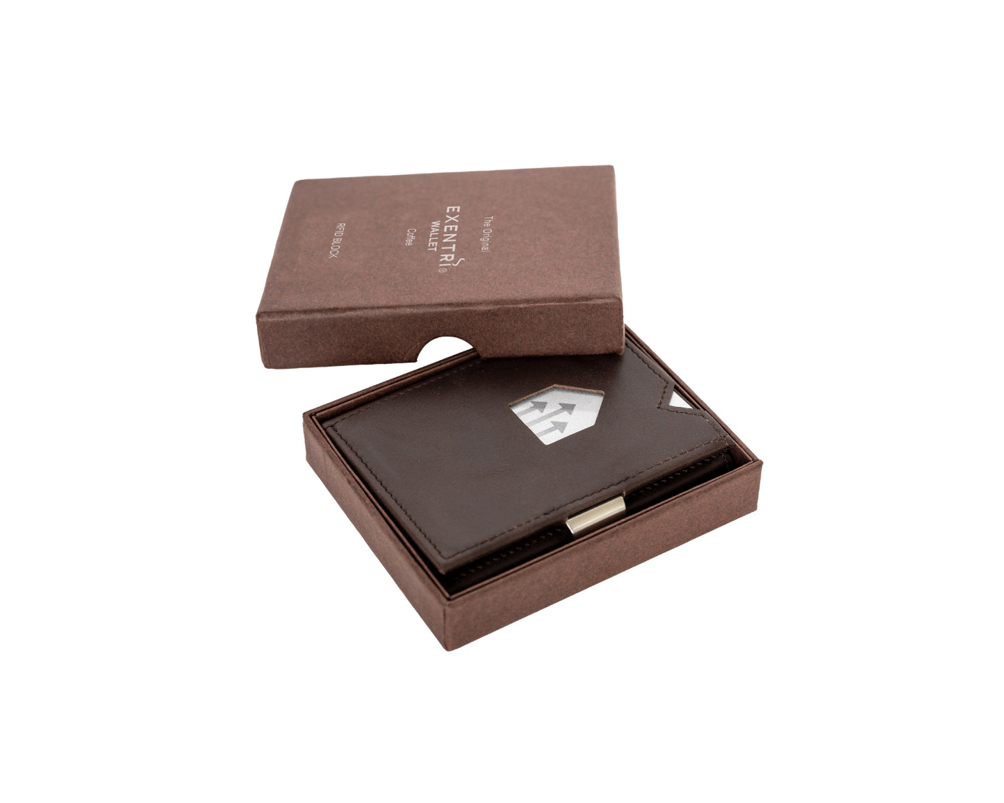 EXENTRI Wallet Coffee Brown