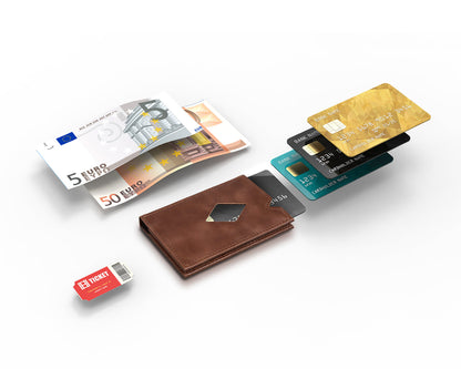 EXENTRI Miniwallet Hazelnut