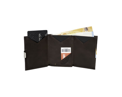 EXENTRI Wallet Coffee Brown