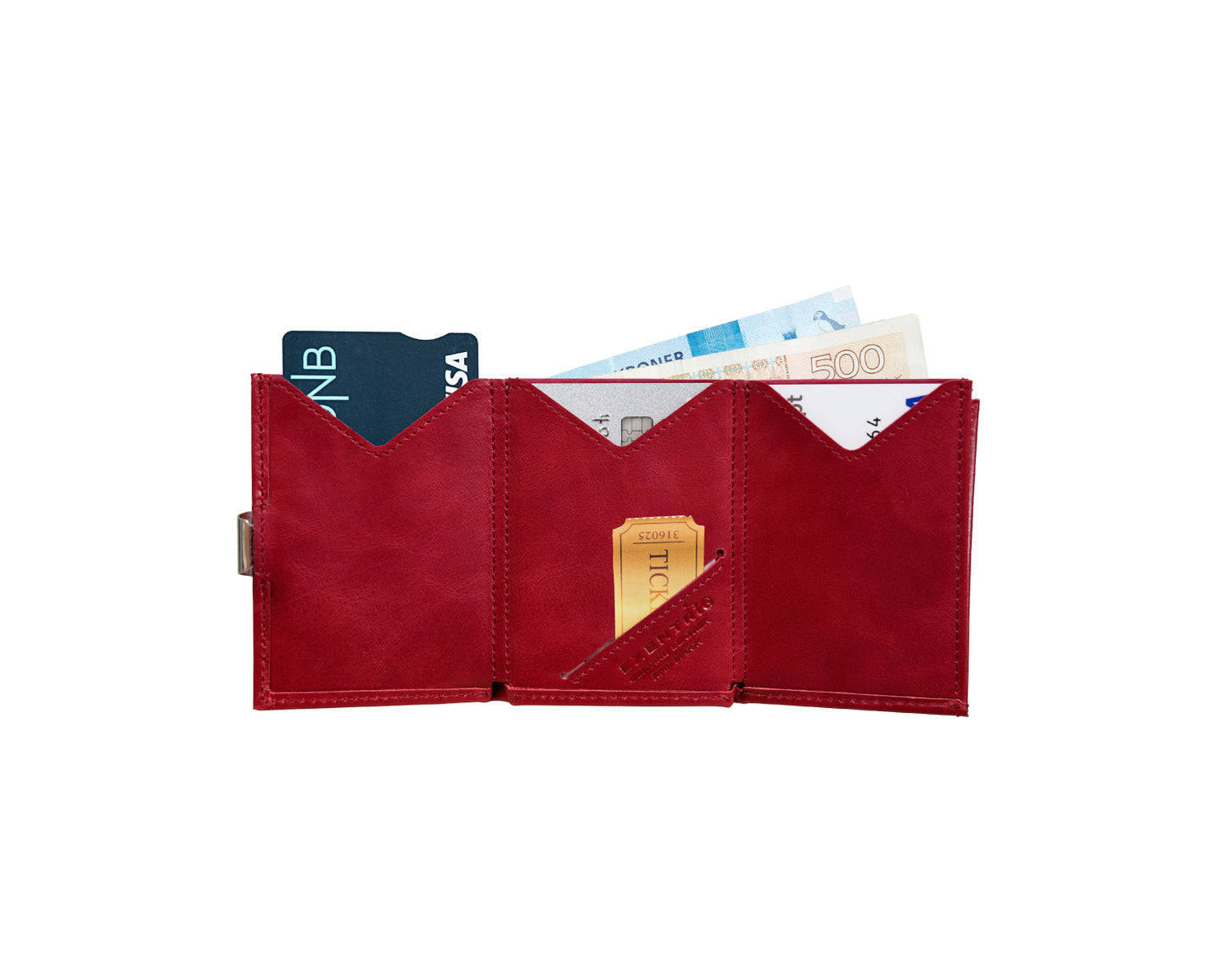 EXENTRI Wallet Rich Red